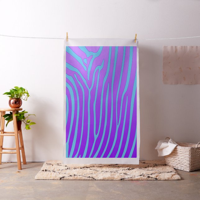 Elegant Zebra tryck Fabric Tyg (In Situ)