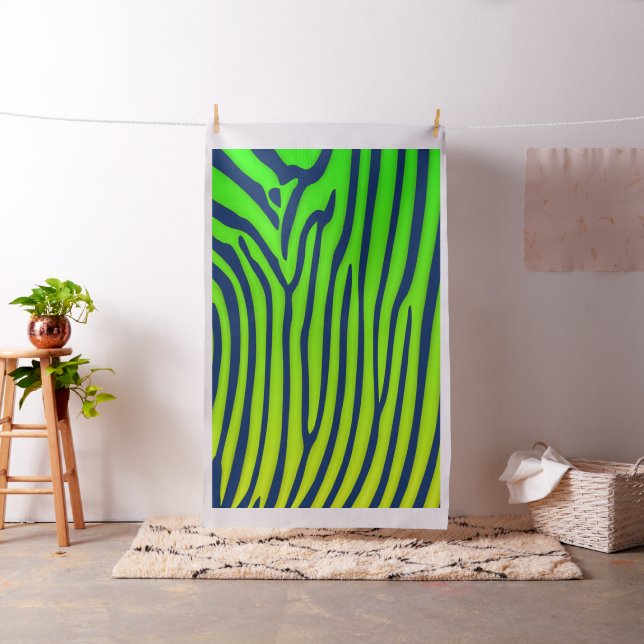 Elegant Zebra tryck Fabric Tyg (In Situ)
