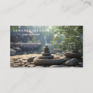 Elegant Zen Yoga Healing Health Visitkort