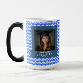 Elegant Zigzag Pattern Graduation Party Magisk Mugg