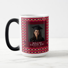 Elegant Zigzag Pattern High School Grad Magisk Mugg