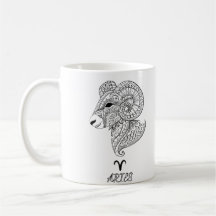 Elegant Zodiac-tecken Kaffe Mugg