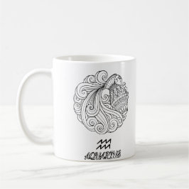 Elegant Zodiac-tecken Kaffe Mugg