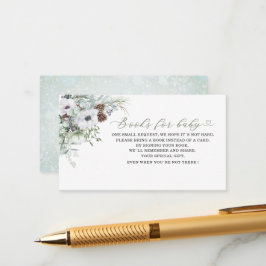 Eleganta akvarell vinteranemoner blommor böcker f tilläggskort