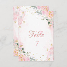 Eleganta akvarellblommor snöflingor inbjudningar