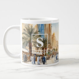 Eleganta Al-Olaya-distriktet, Riyadh Kaffe kopp Jumbo Mugg