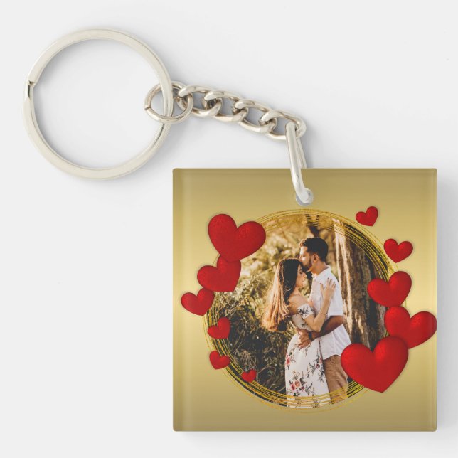 Eleganta Alla Hjärtans Dag, Kärlek, Jubileum Rött  (Framsidan)