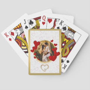 Eleganta Alla Hjärtans Dag, Kärlek, Jubileum Rött Casinokort