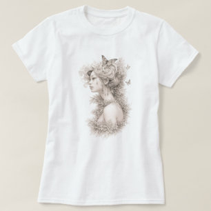 Eleganta anpassade egna foton dam tshirts