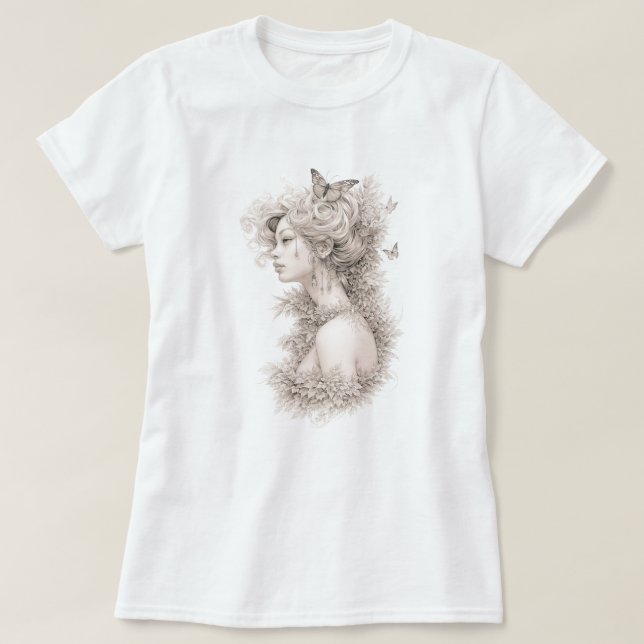 Eleganta anpassade egna foton dam tshirts (Design framsida)