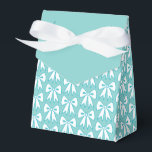 Eleganta Aqua Bow Förmånslådor Presentaskar<br><div class="desc">Designen är från originalkonst.</div>