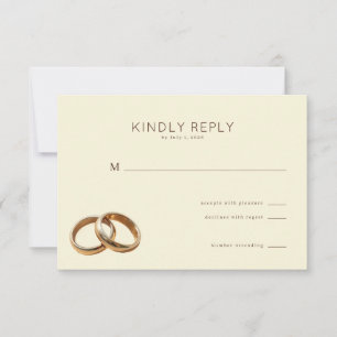 Eleganta beige ringar som griper in i varandra OSA kort