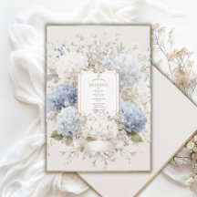 Eleganta blå hortensior vintage bröllop