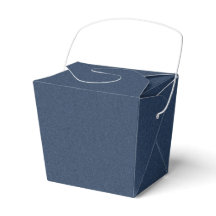 Eleganta blåa texturerade presentlådor för takeout