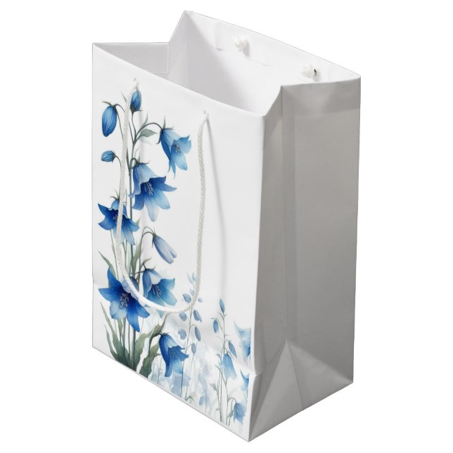 Eleganta blåklockor blommor  (Framsidan Vinklad)