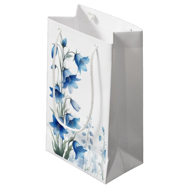 Eleganta blåklockor blommor  (Framsidan Vinklad)