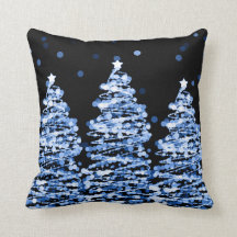 Eleganta blått för julBokeh träd