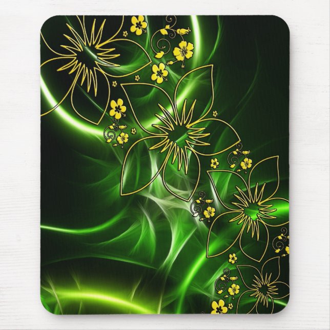 Eleganta blom- Mousepad Musmatta (Framsidan)