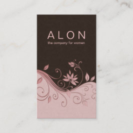 Eleganta blom- rosor för Cosmetologyvisitkort Visitkort