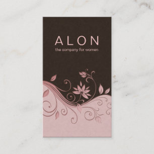 Eleganta blom- rosor för Cosmetologyvisitkort Visitkort