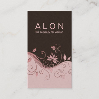 Eleganta blom- rosor för Cosmetologyvisitkort Visitkort