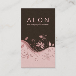 Eleganta blom- rosor för Cosmetologyvisitkort Visitkort