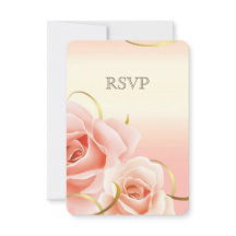 Eleganta blommiga bröllopsjubileum RSVP-kort