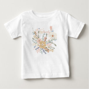Eleganta blommor kvinnlig fras t shirt