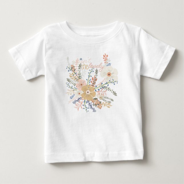 Eleganta blommor kvinnligt talesätt t shirt (Framsida)