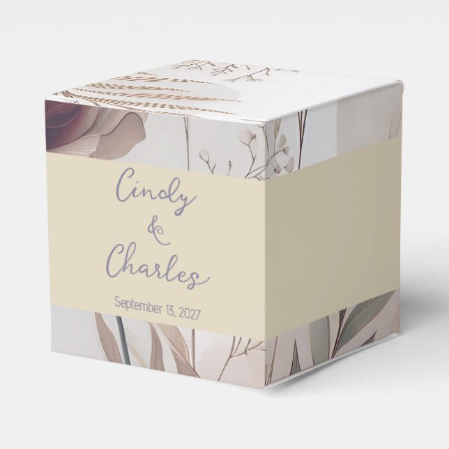 Eleganta blommor presentaskar (Framsidan Sidan)