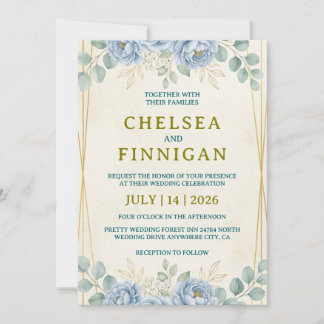 eleganta blomsterbröllopsinbjudningar vintage tren inbjudningar