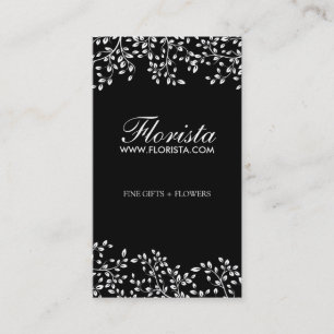 Eleganta blomsterhandlarevisitkortar visitkort