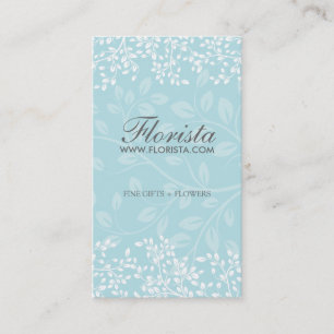 Eleganta blomsterhandlarevisitkortar visitkort