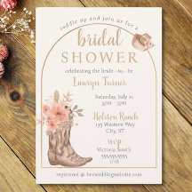 Eleganta blomsterstövlar cowgirl bröllopsfest