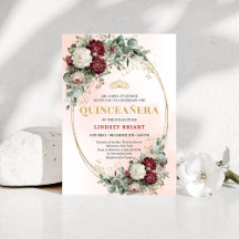 Eleganta bohemiska Marsala-blommor Guld Quince