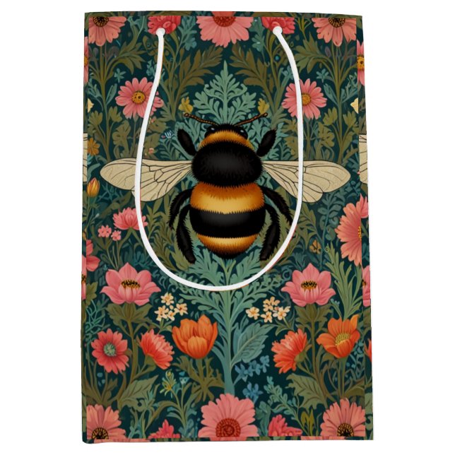 Eleganta boho retro humlor vårblommor  (Framsidan)