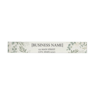 Eleganta Botaniska Returadressetiketter | Personli Etikettband