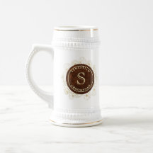 Eleganta bröllesgästens mugg med monogram