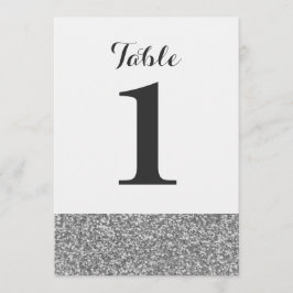 Eleganta bröllopsbordskort med glitter inbjudningar