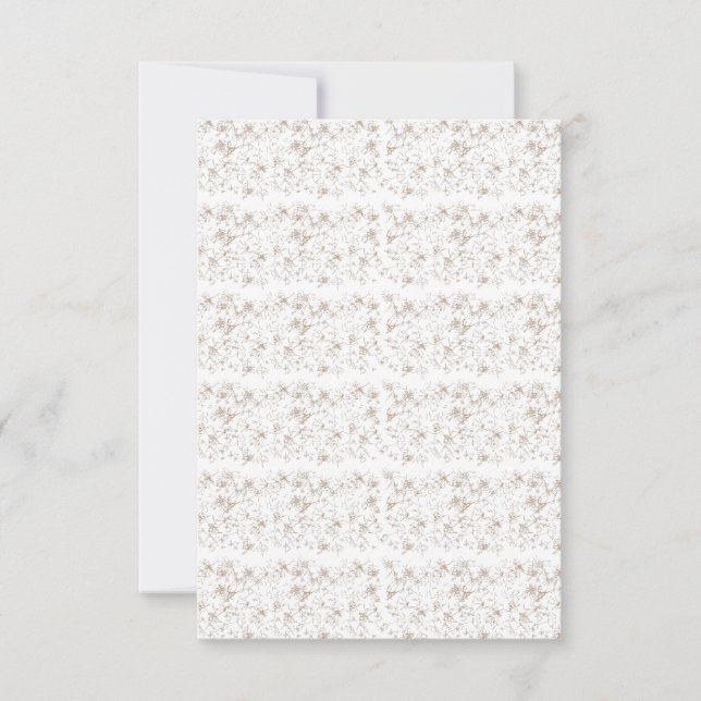 Eleganta bröllopsdetaljer | Sommar & året runt Tack Kort (Framsida)