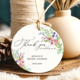 Eleganta Bröllopsduschpresenter för vilda blommor Gåvor Etiketter