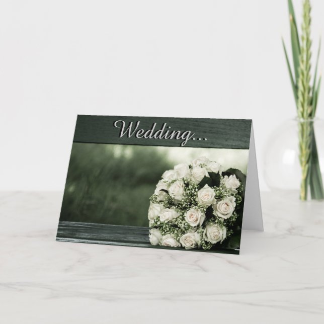 Eleganta bröllopsinbjudningar inbjudan (Framsida)