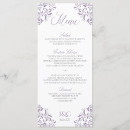 Eleganta bröllopsmenyer | Nadine (Lavendel) Meny