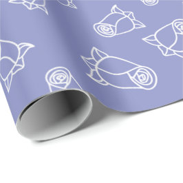 Eleganta bröllopsrosor Enkel design Sömlös Presentpapper