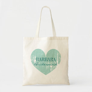 Eleganta brudtärnor väskor vintage teal hjärta