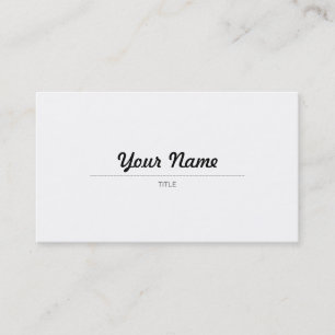 Eleganta Caligráfico - EN Visitkort