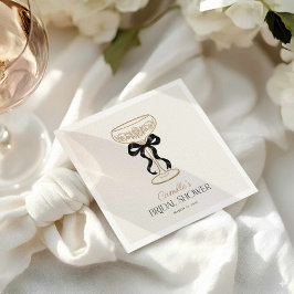 Eleganta champagne bröllopsbrunch servetter