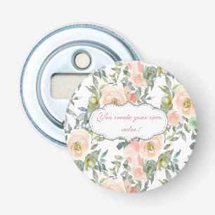 Eleganta Chic Rosor, Motiverande Meddelande Flasköppnare