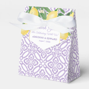 Eleganta citroner lavendel citrus baby shower presentaskar