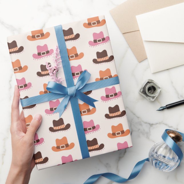 Eleganta Cowgirlhattar Presentpapper (Gifting)